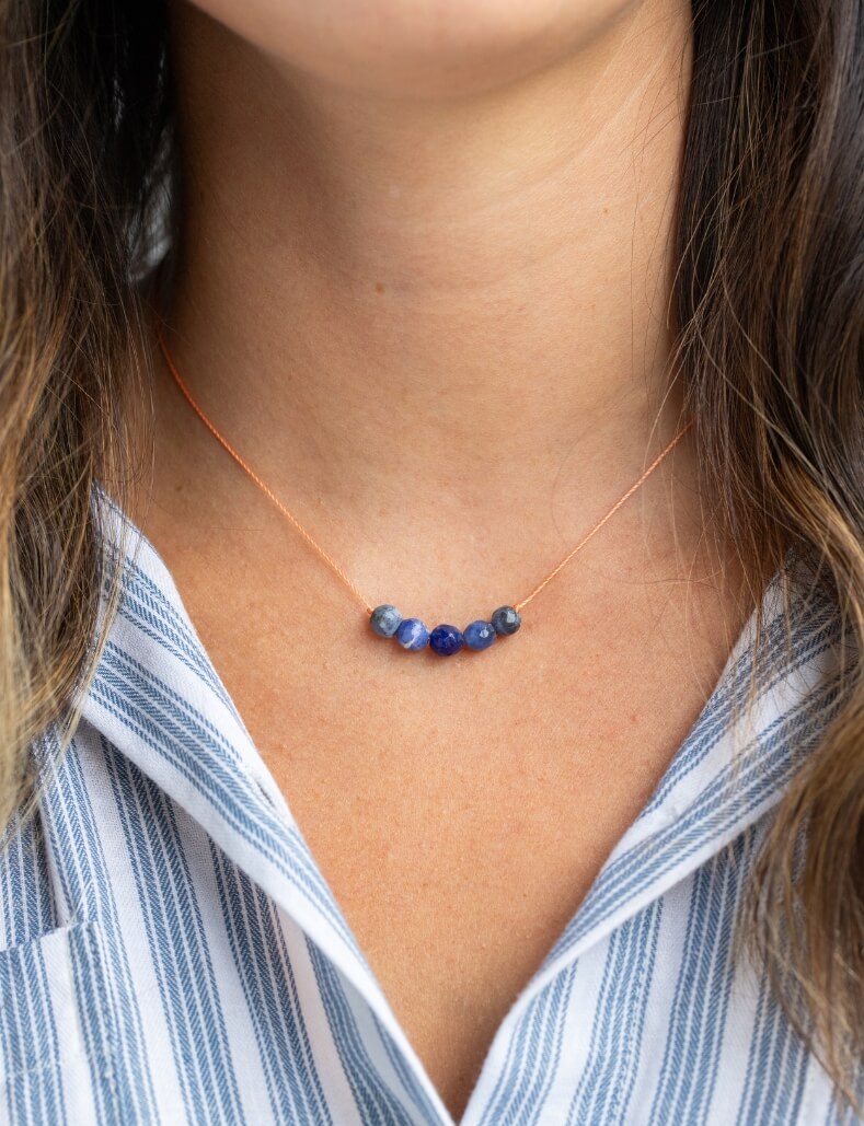 Sodalite Big Wishes Necklace for Confidence