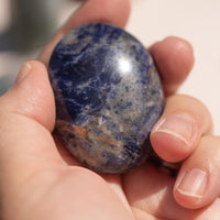 Sodalite Palm Stone for Confidence