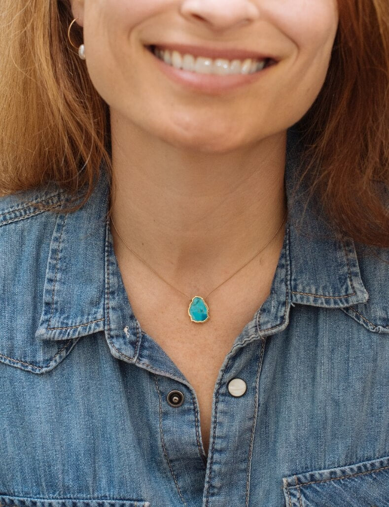 Turquoise Alchemy Necklace for Dare Greatly