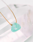 Turquoise Blue Crystal Soul Shine Necklace for Friendship
