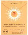Limited Edition Sunstone Drop Necklace for Happy Birthday