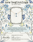 Sky Blue Topaz Refined Necklace for New Beginnings