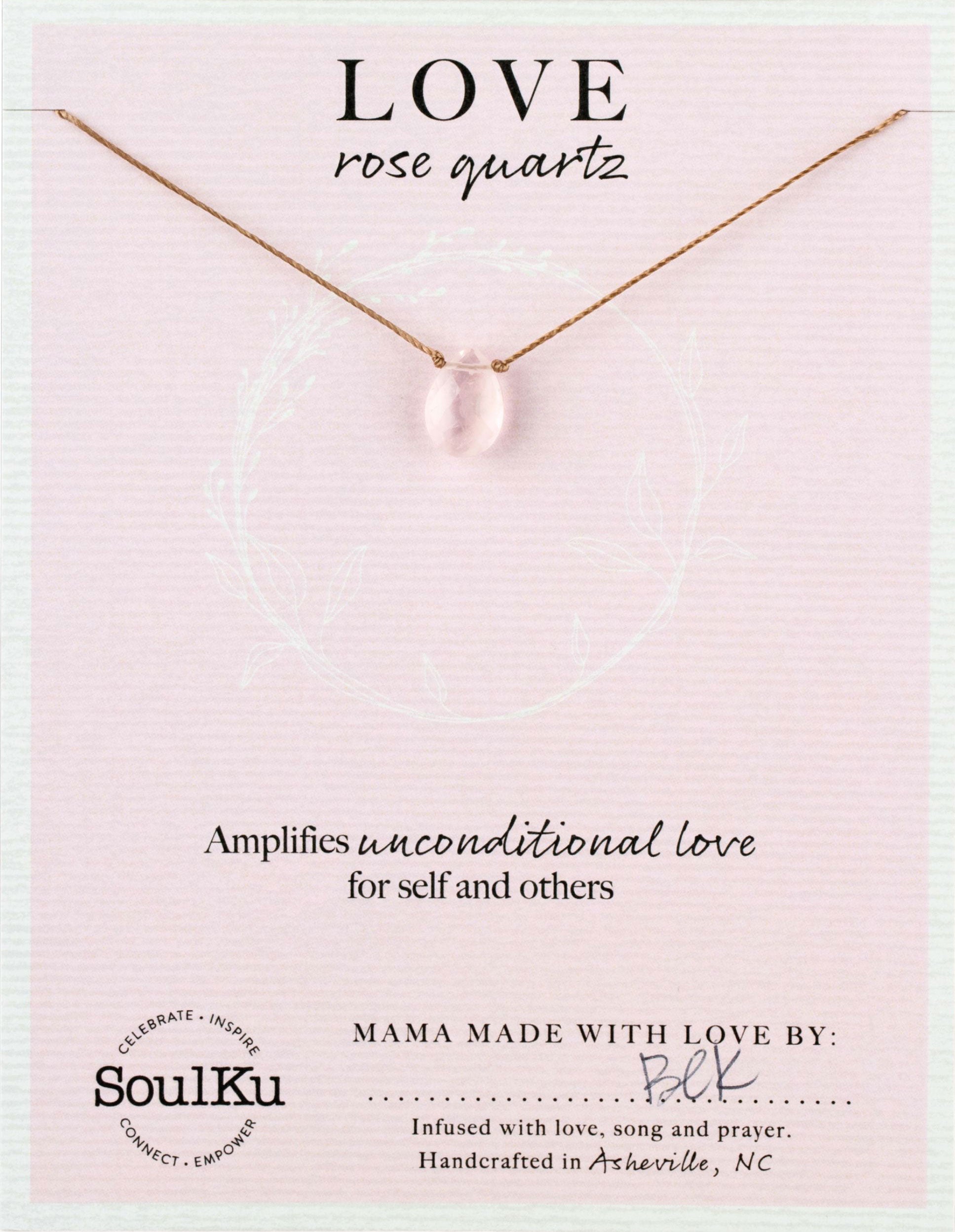 Rose Quartz Necklace for Love | Meaningful, Comforting Jewelry