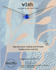 Azure Blue Crystal Soul Shine Necklace for Wish