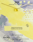 Sunshine Yellow Crystal Soul Shine Necklace for Joy