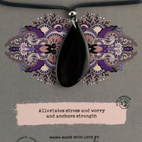 Black Onyx Cody Adjustable Necklace for Rise Above