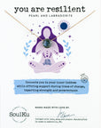 Labradorite & Pearl Goddess Necklace for You Are Resilient