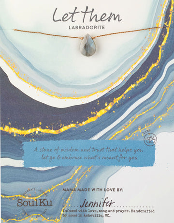 Limited Edition Labradorite Let Them Necklace