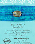 Limited Edition Labradorite and Silk Bracelet for Untamed