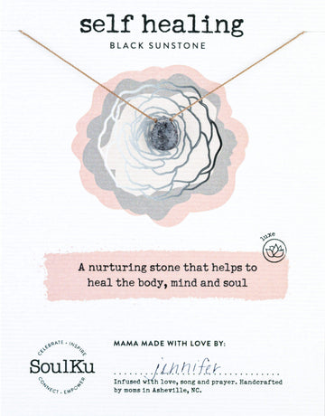 Black Sunstone Luxe Necklace for Self Healing