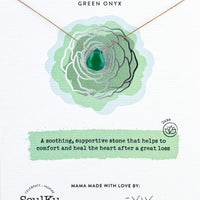 Green Onyx Luxe Necklace for Bereavement