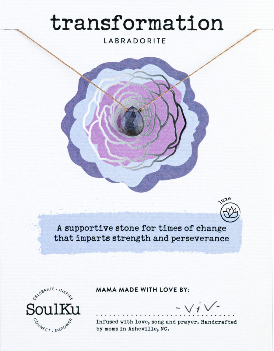 Labradorite Luxe Necklace for Transformation
