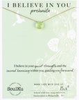 Prehnite Quartz Beam Necklace for I Believe in You