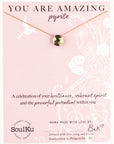 Pyrite Beam Necklace for You Are Amazing