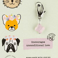 Rose Quartz Lucky Pet Charm for Love