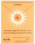 Limited Edition Sunstone Drop Necklace for Happy Birthday
