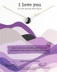 Black Onyx I Love You To The Moon & Back Necklace