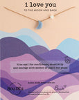 Blue Opal I Love You To The Moon & Back Necklace