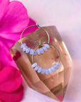 Wisteria Czech Glass Hoop Earrings for Find Your Bliss