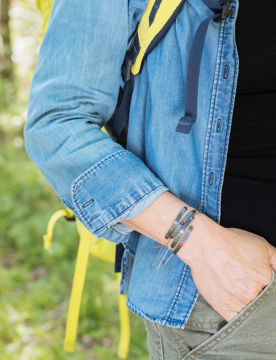 Amazonite &amp; Hematite Bracelet for Wanderlust