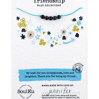 Blue Goldstone Little Wishes KIDS Necklace for Friendship