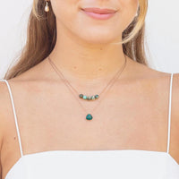 African Turquoise Intention Necklace for Growth