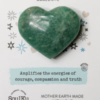 Amazonite Mini Heart for Courage
