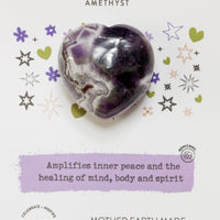 Amethyst Mini Heart for Healing