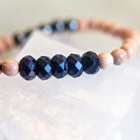 Blue Goldstone Be Your Own Hero Bracelet for Be Comforted