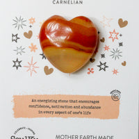 Carnelian Mini Heart for Abundance