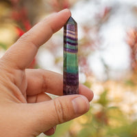 Rainbow Fluorite Mini Point for Positivity