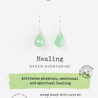 Green Aventurine Soul-Full of Light Earrings for Healing