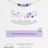 Amethyst Intention Necklace for Healing