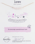 Rose Quartz Intention Necklace for Love