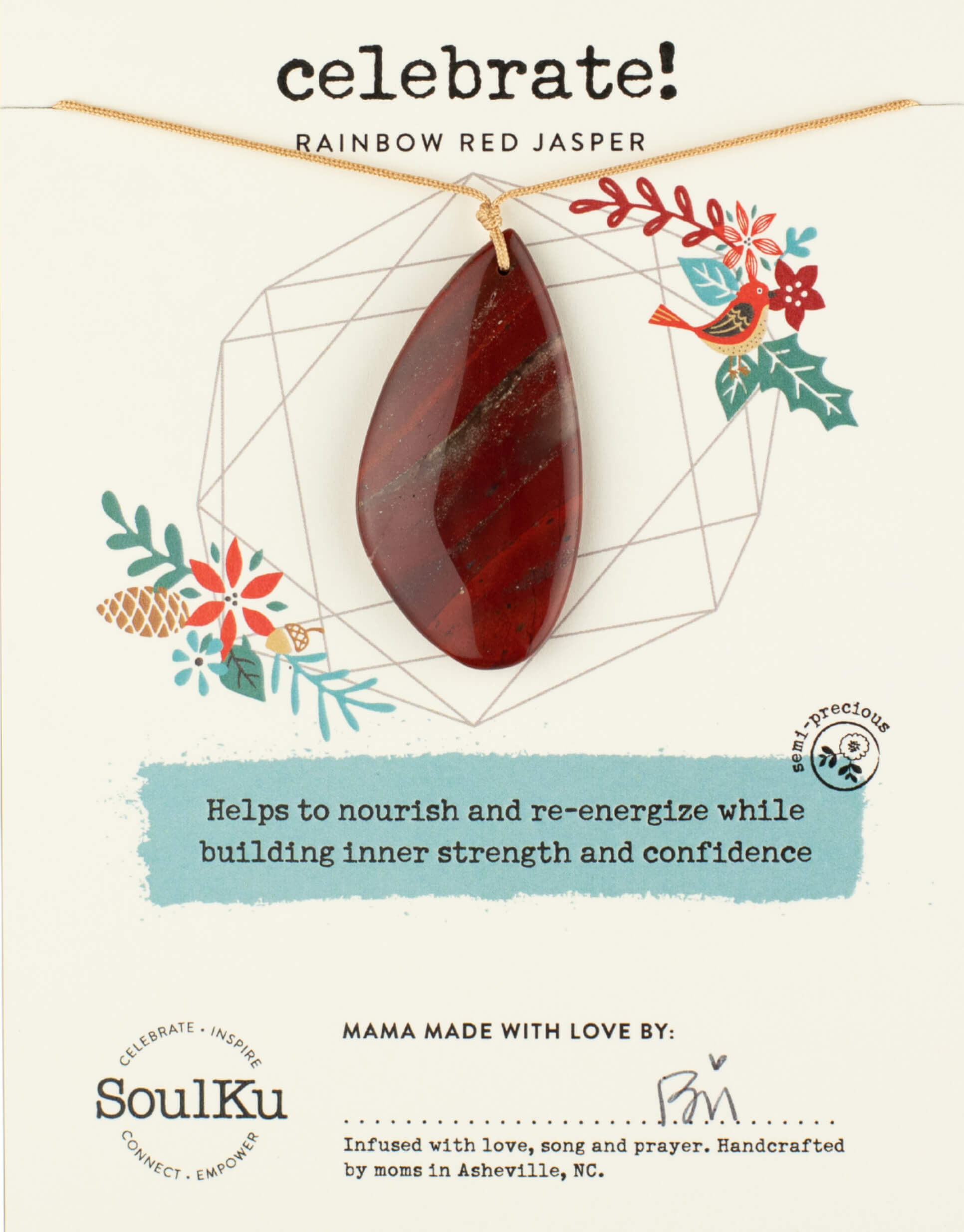 Rainbow Red Jasper Celebrate Necklace – SoulKu