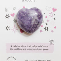 Lepidolite Mini Heart for Inner Peace
