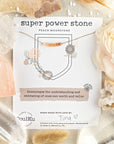 SoulKu - Ombré Peach Moonstone Super Power Stone Necklace