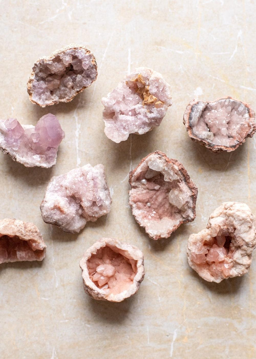 Pink Amethyst Mini Geode for Wonderful Mom