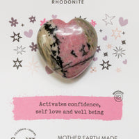 Rhodonite Mini Heart for Self Love