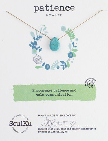Howlite Soul-Full of Light Necklace for Patience