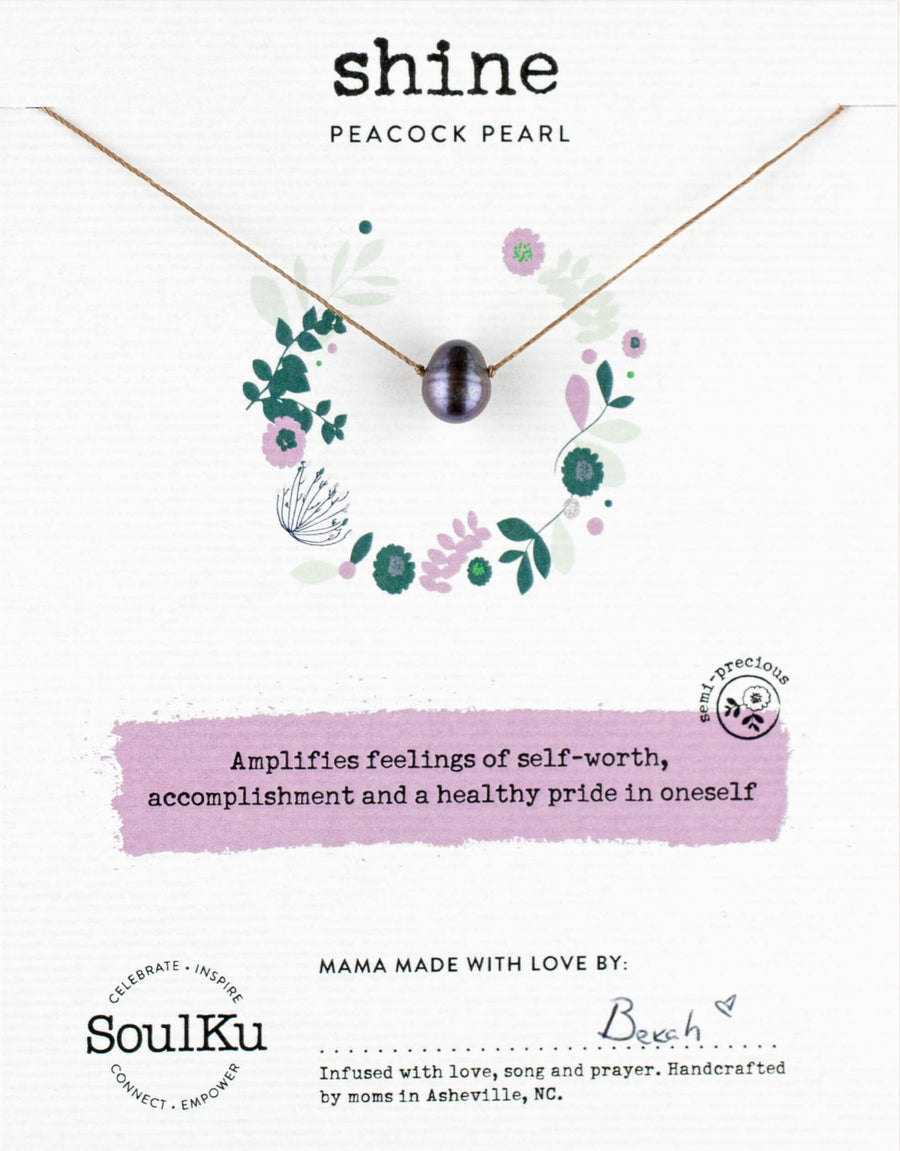 Peacock Pearl Soul-Full of Light Necklace for Shine