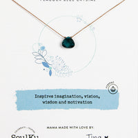 Peacock Blue Soul Shine Necklace for Dream