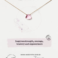 Rosy Pink Soul Shine Necklace for Fierce