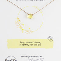 Sunshine Yellow Soul Shine Necklace for Joy