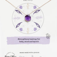 Amethyst Sacred Geometry Necklace to Heal