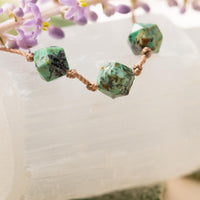 African Turquoise Zodiac Necklace for Sagittarius | 11/22 - 12/21
