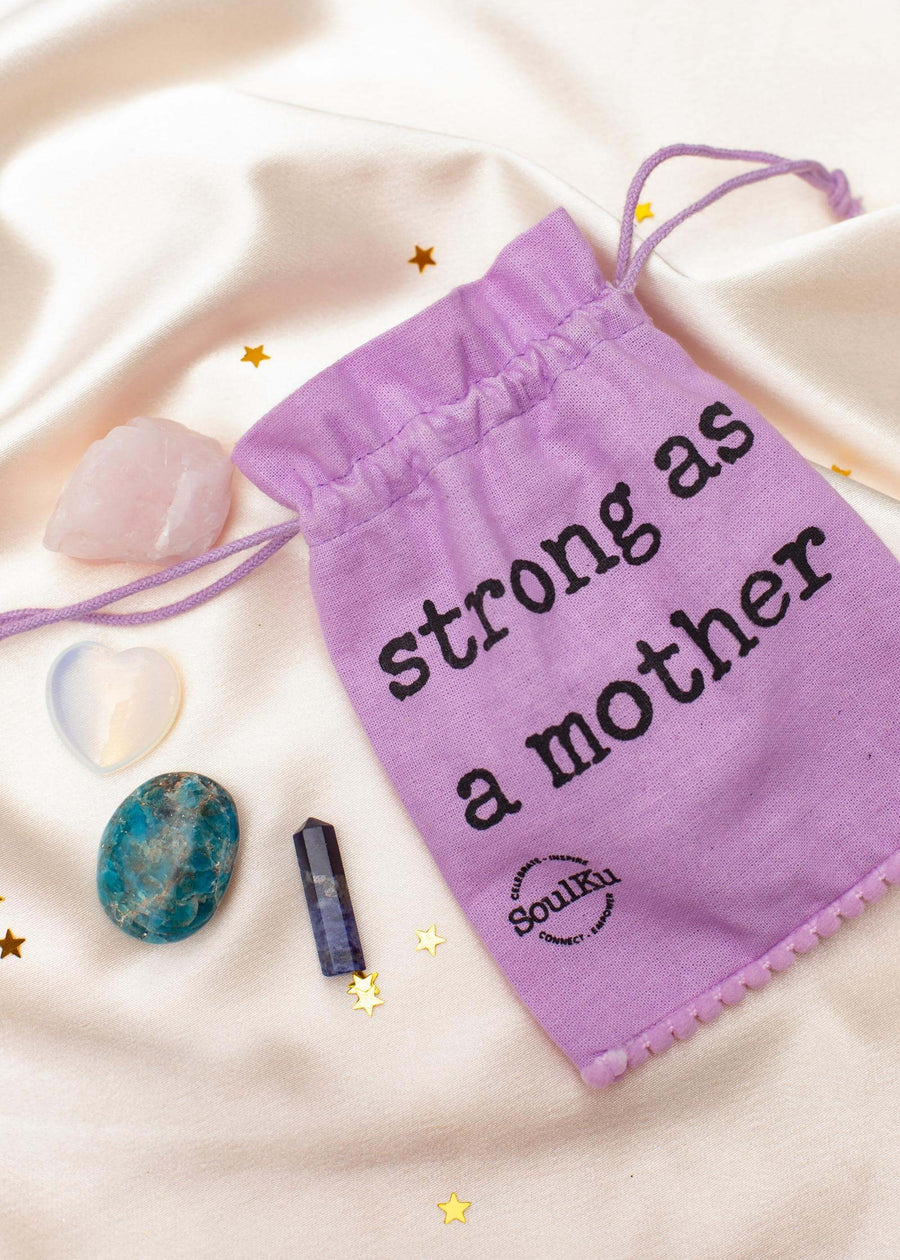 SoulKu - Strong As A Mother Gemstone Pouch