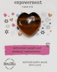 Tiger Eye Mini Heart for Empowerment