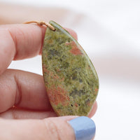 Unakite Touchstone Necklace for Balance