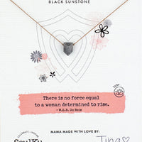 Black Sunstone Empowering Necklace for Determined To Rise